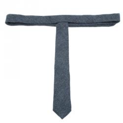 Pre Owned Burberry Grey Cashmere Tie