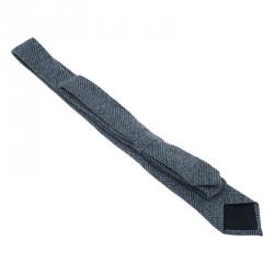 Pre Owned Burberry Grey Cashmere Tie
