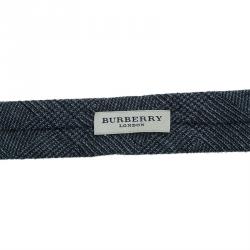 Pre Owned Burberry Grey Cashmere Tie