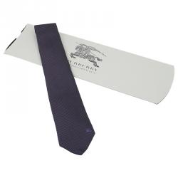 Pre Owned ربطة عنق بربري حرير أرجواني