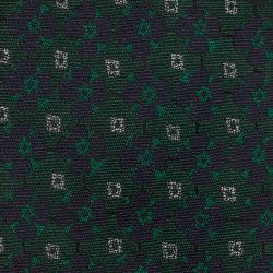 مملوكة مسبقًا Burberry Green Floral Silk Tie 