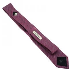Pre Owned Burberry Purple Silk Tie