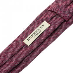 Pre Owned Burberry Purple Silk Tie