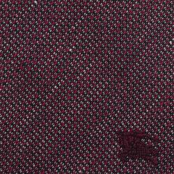 Burberry Purple Linen and Silk Tie