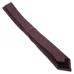 Burberry Purple Linen and Silk Tie