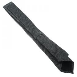 Burberry Grey Cashmere and Wool Blend Tie