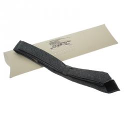 Burberry Grey Cashmere and Wool Blend Tie