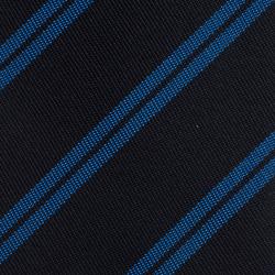 Pre Owned Burberry Blue Striped Silk Tie