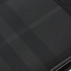 Burberry Black Horseferry Check Canvas and Leather Bi-Fold Wallet