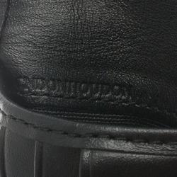 Burberry Black Horseferry Check Canvas and Leather Bi-Fold Wallet