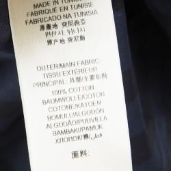 Pre Owned Burberry London Deep Teal Blue Geometric Printed Long Sleeve Cotton Shirt S