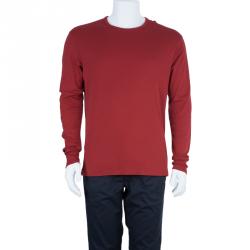 Pre Owned Burberry Men's Long Sleeve Novacheck Elbow-patch T-Shirt L