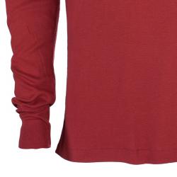 Pre Owned Burberry Men's Long Sleeve Novacheck Elbow-patch T-Shirt L