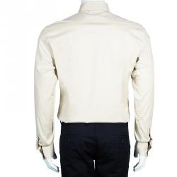 Pre Owned قميص بربري قطن للرجال L