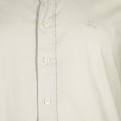 Pre Owned قميص بربري قطن للرجال L