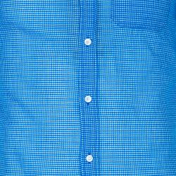 Pre Owned Burberry Men's Blue Check Shirt M