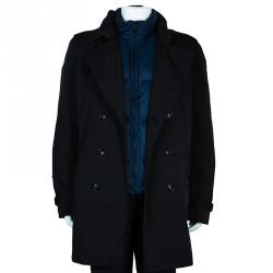 Pre Owned Burberry Kensington Men's Trench Coat With Removable Down-feather Warmer XXL