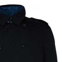 Pre Owned Burberry Kensington Men's Trench Coat With Removable Down-feather Warmer XXL