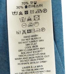 Pre Owned Burberry Men's Blue V-Neck T-Shirt XXL