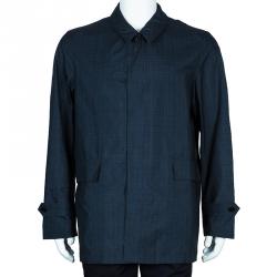 Burberry Men's Printed Silk Car Coat L