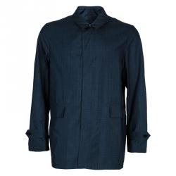 Burberry Men's Printed Silk Car Coat L