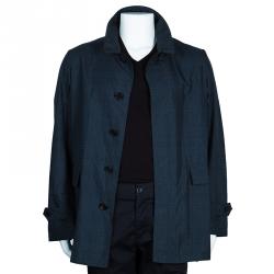 Burberry Men's Printed Silk Car Coat L