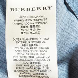 Burberry Men's Printed Silk Car Coat L