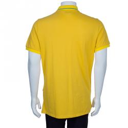 Pre Owned Burberry Men's Yellow Polo Shirt XXL 