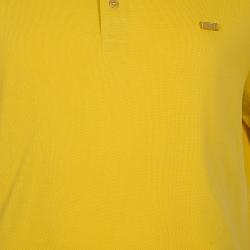 Pre Owned Burberry Men's Yellow Polo Shirt XXL 