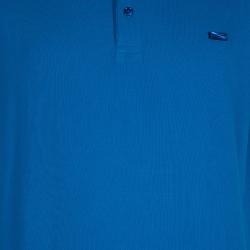 Pre Owned Burberry Blue Polo Shirt XXL 