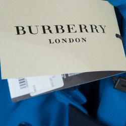 Pre Owned Burberry Blue Polo Shirt XXL 