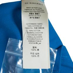 Pre Owned Burberry Blue Polo Shirt XXL 
