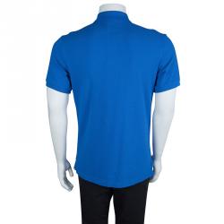 Pre Owned Burberry Brit Blue Classic Polo T-Shirt L