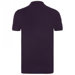 Pre Owned Burberry Brit Dark Purple Short Sleeve Polo Shirt L