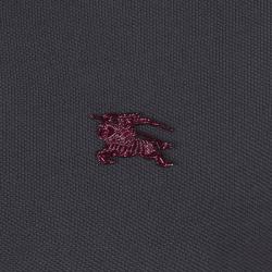 مملوكة مسبقًا Burberry Brit Grey Short Sleeve Polo Shirt L