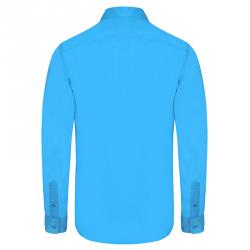 Pre Owned قميص بربري بريت قطن أزرق أكوا كاروهات نوفا مزينة L