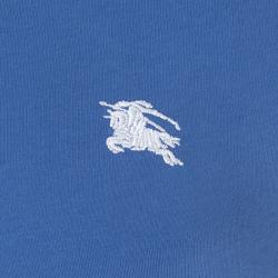 Pre Owned Burberry Brit Blue Crew Neck Cotton Tshirt L