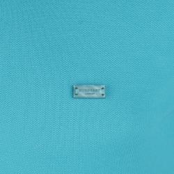 Pre Owned Burberry Brit Aqua Blue Contrast Collar Short Sleeve Polo Shirt M