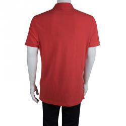 Pre Owned Burberry Brit Red Polo T-Shirt XL