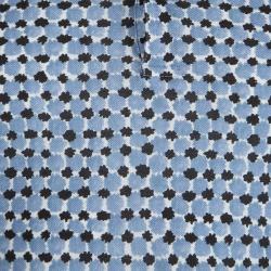 مملوكة مسبقًا تي شيرت بولو بربري بريت أزرق مطبوع S