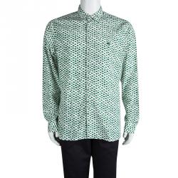 Burberry Printed Long Sleeve Button Front Ancell Shirt XXL