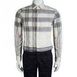 مملوكة مسبقًا قميص بربري بريت هايدون كاروهات هيريتاج ستون S