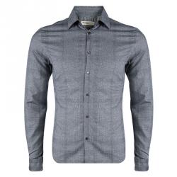 Pre Owned Burberry London Monochrome Checked Cotton Southbrook Shirt S