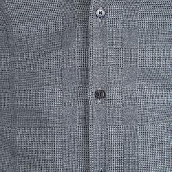 Pre Owned Burberry London Monochrome Checked Cotton Southbrook Shirt S