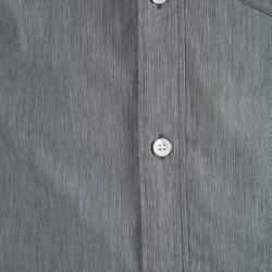 Burberry Brit Grey Cotton Long Sleeve Button Front Shirt S