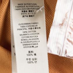 مملوكة مسبقًا Burberry London Saffron Orange Contrast Collar Polo T-Shirt XS