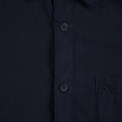 مملوكة مسبقًا قميص بربري بريت كيرسون أكمام قصيرة قطن أزرق كحلي S