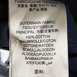 مملوكة مسبقًا قميص بربري بريت كيرسون أكمام قصيرة قطن أزرق كحلي S