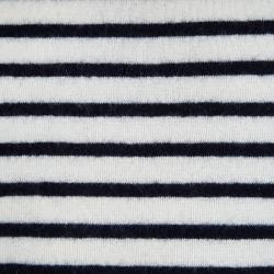 Pre Owned بلوفر بربري بريت أبيض أوف وايت وأزرق كحلي مخطط XXL