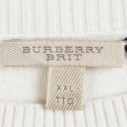 Pre Owned بلوفر بربري بريت أبيض أوف وايت وأزرق كحلي مخطط XXL